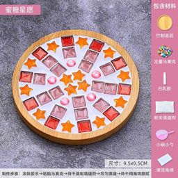 Crystal glass mosaic tiles